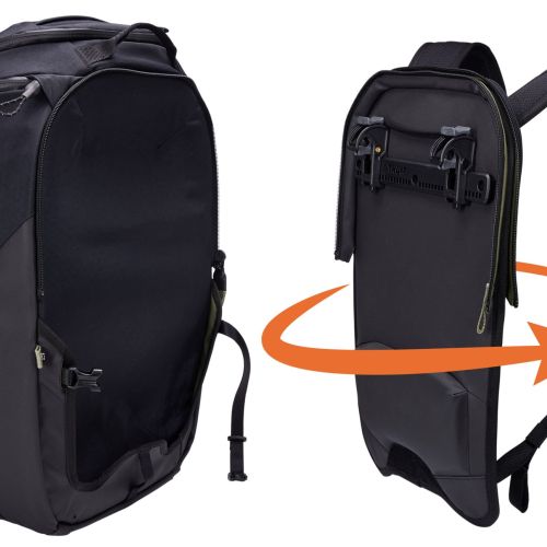 Thule Paramount 26 L Fahrradpacktasche und Rucksack in einem schwarz mieten